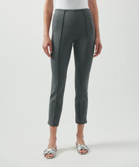 Heather Charcoal Ponte High Waisted Cropped Pants | Women's Pants by ATM Anthony Thomas Melillo
