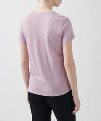 Hyacinth Slub Jersey Schoolboy Crew Neck Tee | Women's Short Sleeve T-Shirt by ATM Anthony Thomas Melillo