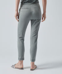 Olive Drab Garment Wash Cotton Twill Slim Pants | Women's Pants by ATM Anthony Thomas Melillo