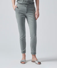 Olive Drab Garment Wash Cotton Twill Slim Pants | Women's Pants by ATM Anthony Thomas Melillo