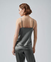 Olive Drab Silk Charmeuse Cami | Women's Top by ATM Anthony Thomas Melillo