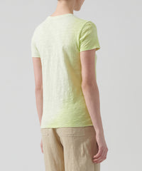 Pear Combo Slub Jersey Schoolboy Crew Neck Tee | Women's Short Sleeve T-Shirt by ATM Anthony Thomas Melillo