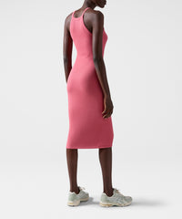 Rosewood Rib High Neck Tank Dress | Women's Dress by ATM Anthony Thomas Melillo