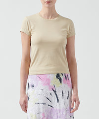 Sand Dune Classic Jersey Relaxed Baby Tee | Women's Short Sleeve T-Shirt by ATM Anthony Thomas Melillo