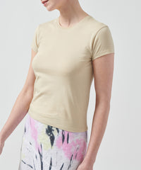 Sand Dune Classic Jersey Relaxed Baby Tee | Women's Short Sleeve T-Shirt by ATM Anthony Thomas Melillo