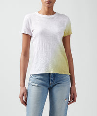 Seagrass Combo Slub Jersey Schoolboy Crew Neck Tee | Women's Short Sleeve T-Shirt by ATM Anthony Thomas Melillo