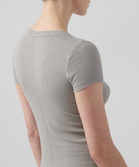 Shadow Modal Rib Crew Neck Dress | Women's Casual Dress by ATM Anthony Thomas Melillo