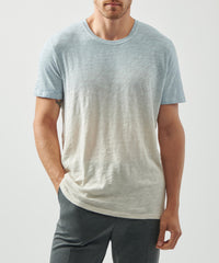 Sparrow/ Winter Sky Slub Jersey Crew Neck Tee | Men's Short Sleeve Tee by ATM Anthony Thomas Melillo