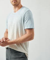 Sparrow/ Winter Sky Slub Jersey Crew Neck Tee | Men's Short Sleeve Tee by ATM Anthony Thomas Melillo