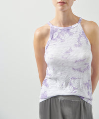Light Violet Cloud Combo Slub Jersey Tank Top | Women's Tank by ATM Anthony Thomas Melillo