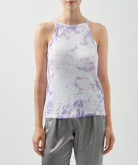 Light Violet Cloud Combo Slub Jersey Tank Top | Women's Tank by ATM Anthony Thomas Melillo