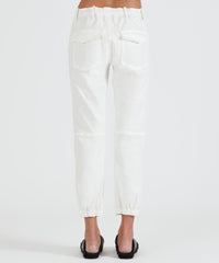 Porcelain Cotton Twill Pants | Women's pants by ATM Anthony Thomas Melillo