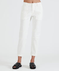Porcelain Cotton Twill Pants | Women's pants by ATM Anthony Thomas Melillo
