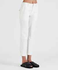 Porcelain Cotton Twill Pants | Women's pants by ATM Anthony Thomas Melillo