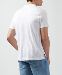 White Classic Jersey Polo - Men's Polo Shirt by ATM Anthony Thomas Melillo