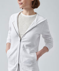 White French Terry Zip-Up Hoodie | Women's Hoodie by ATM Anthony Thomas Melillo