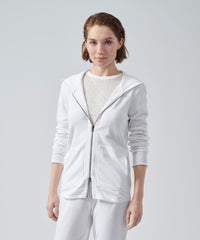 White French Terry Zip-Up Hoodie | Women's Hoodie by ATM Anthony Thomas Melillo