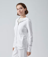 White French Terry Zip-Up Hoodie | Women's Hoodie by ATM Anthony Thomas Melillo