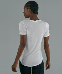 White Modal Jersey Sweetheart Tee - Women's Jersey Tee by ATM Anthony Thomas Melillo