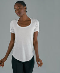 White Modal Jersey Sweetheart Tee - Women's Jersey Tee by ATM Anthony Thomas Melillo