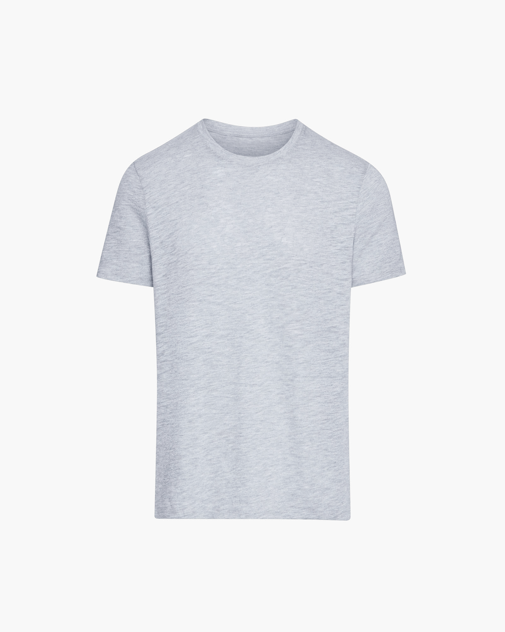 Slub Jersey Crew Neck Tee - Heather Grey