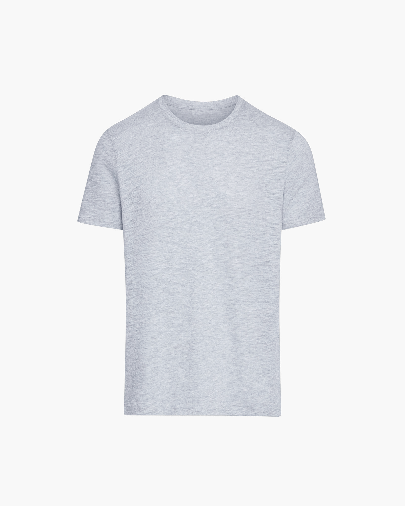 Slub Jersey Crew Neck Tee - Heather Grey