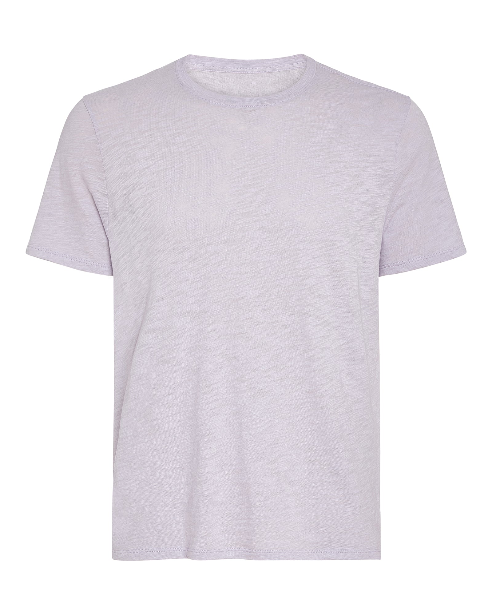 Slub Jersey Chroma Wash Short Sleeve Crew Neck Tee - Faded Lavender