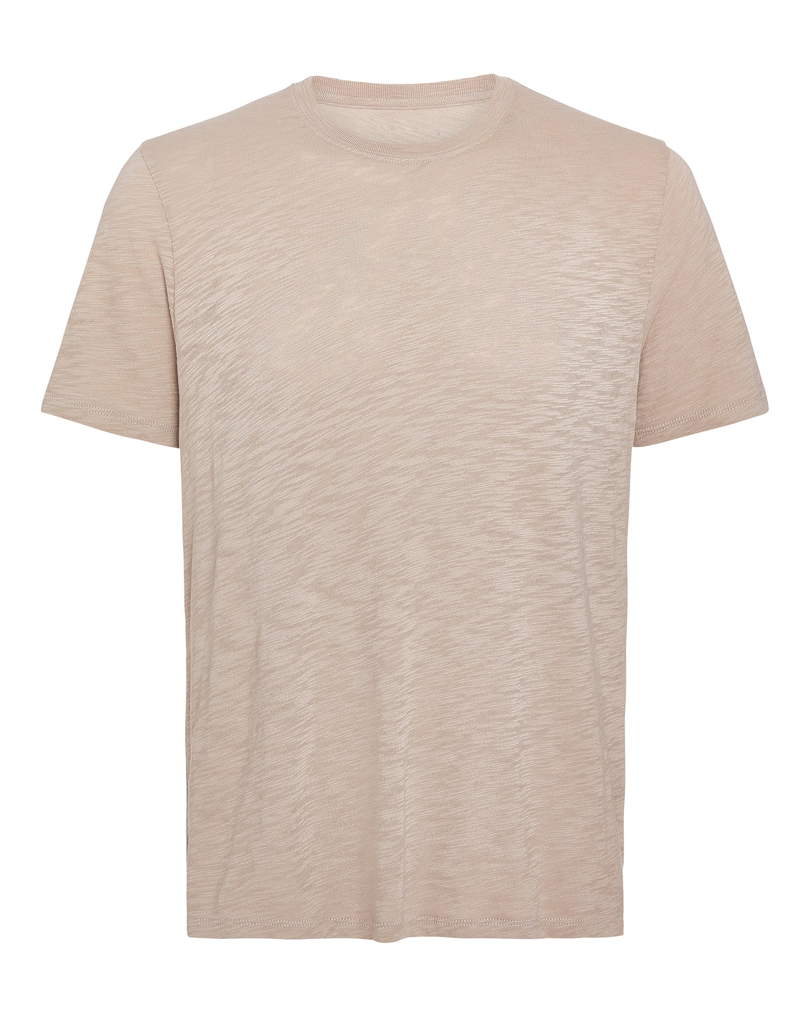 Slub Jersey Crew Neck Tee - French Oak