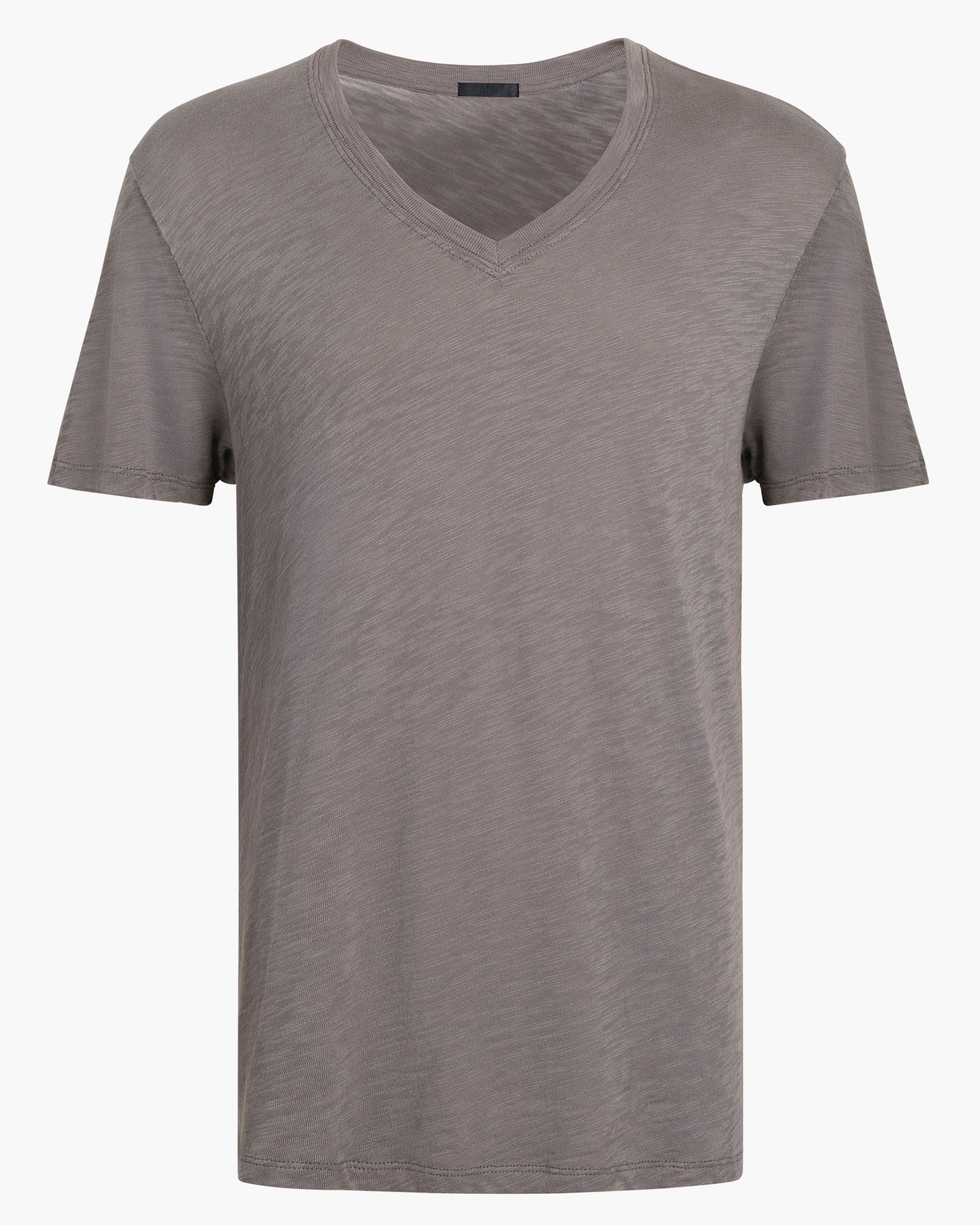 Slub Jersey Chroma Wash V-Neck Tee - Onyx