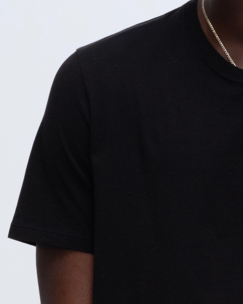 Classic Jersey Crew Neck Tee - Black