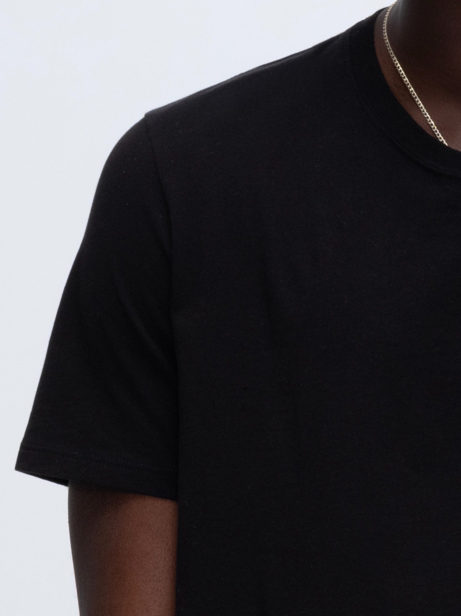 Classic Jersey Crew Neck Tee - Black