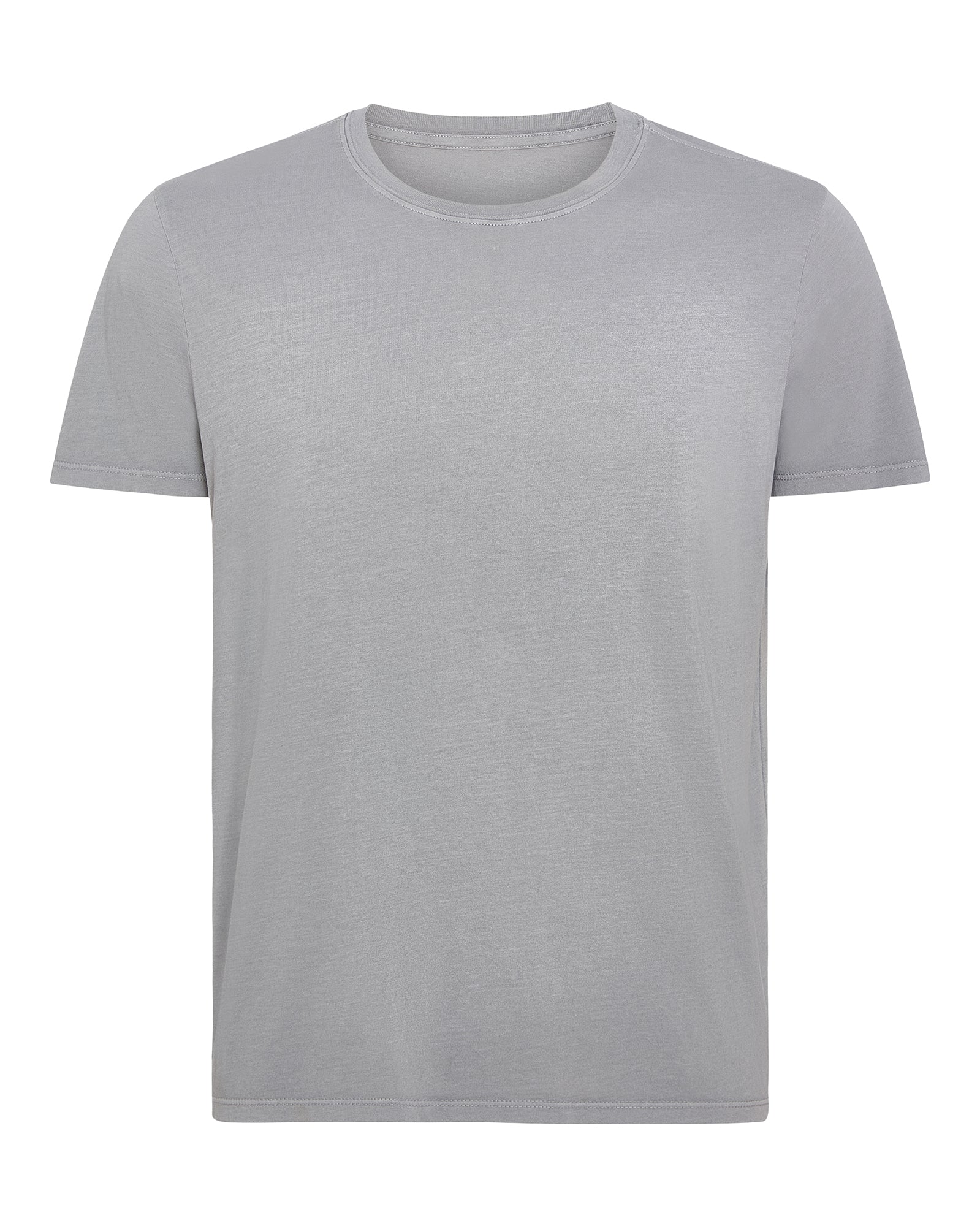 Classic Jersey Crew Neck Tee - Pewter