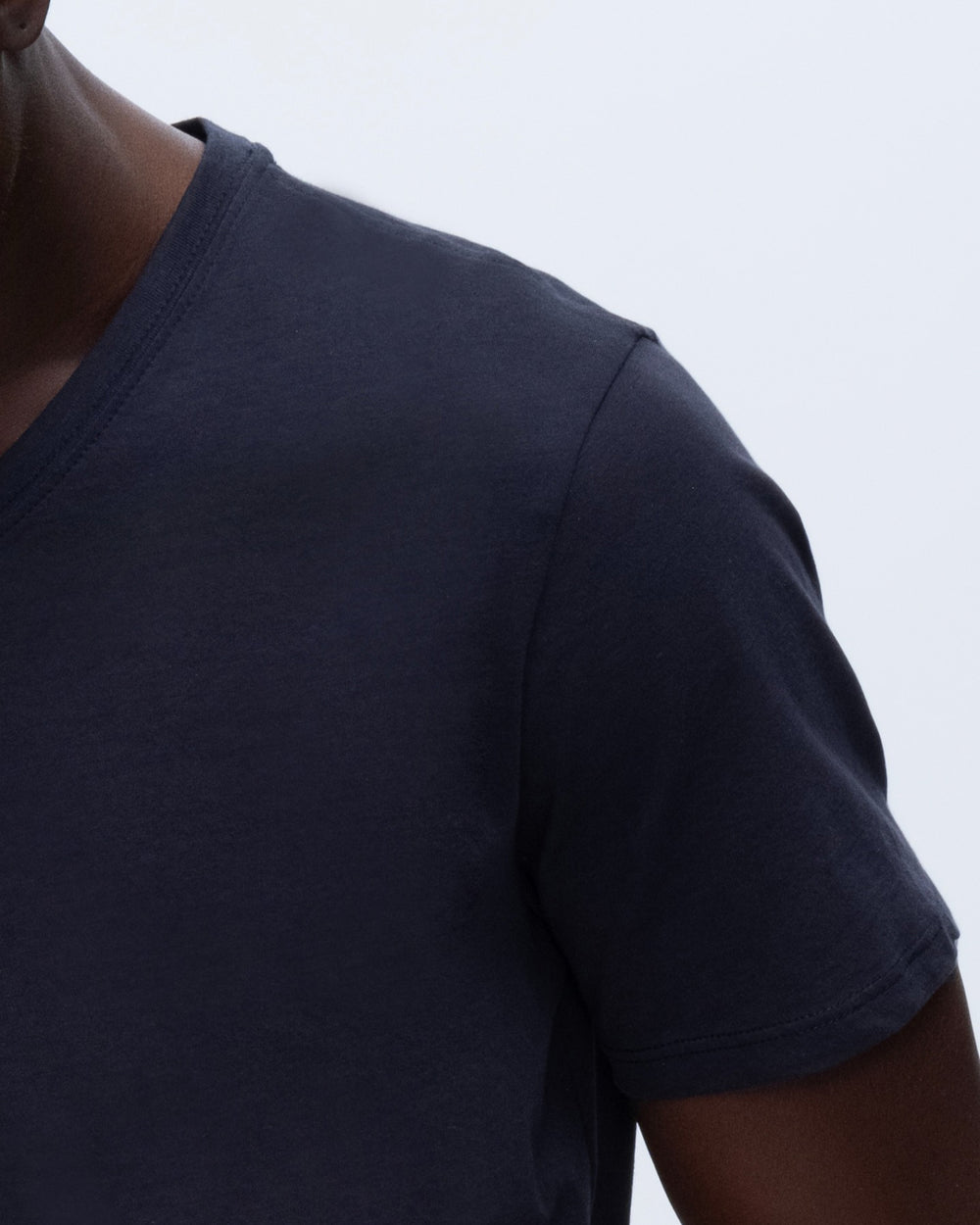 Classic Jersey V-Neck Tee - Midnight