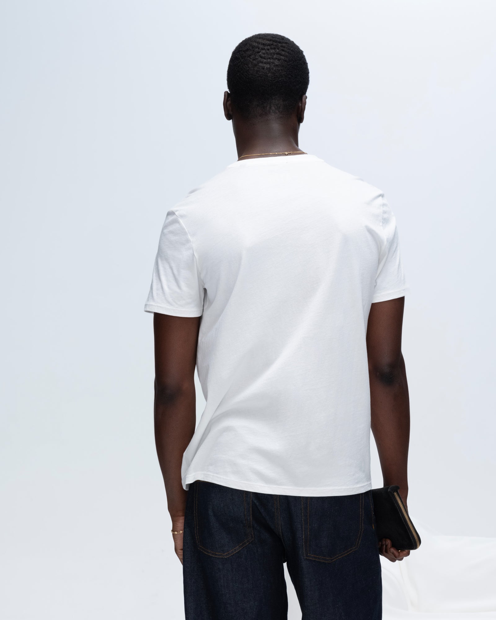 Classic Jersey V-Neck Tee - White