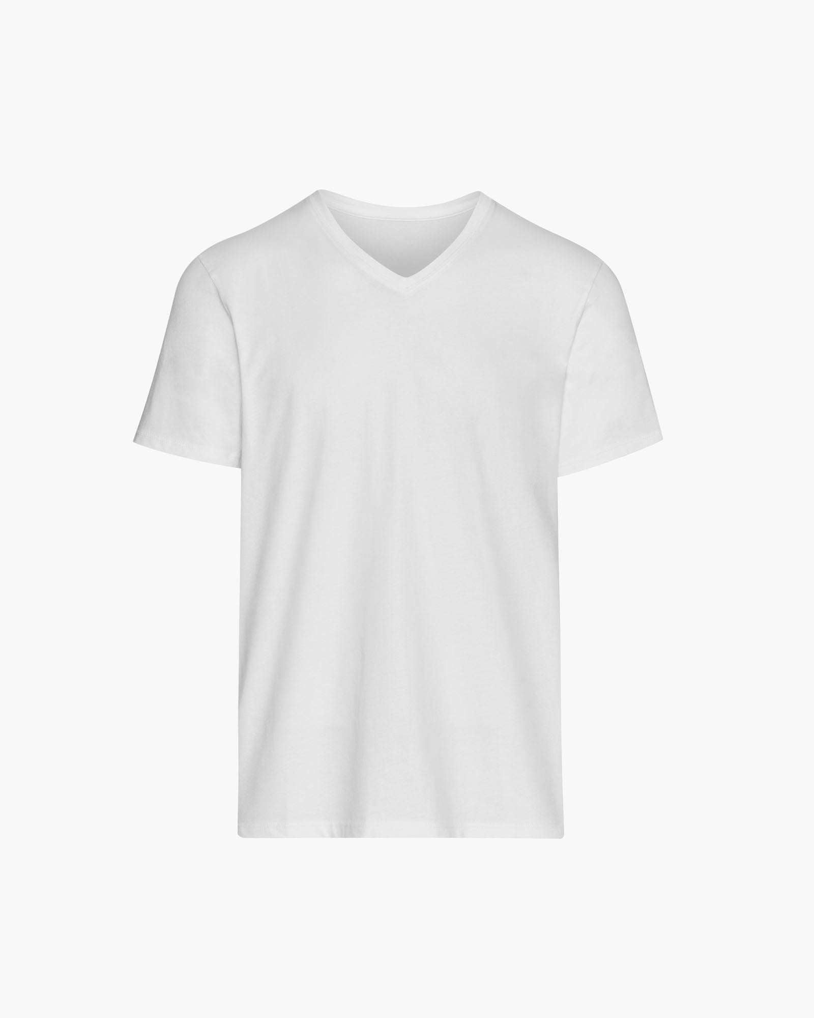 Classic Jersey V-Neck Tee - White