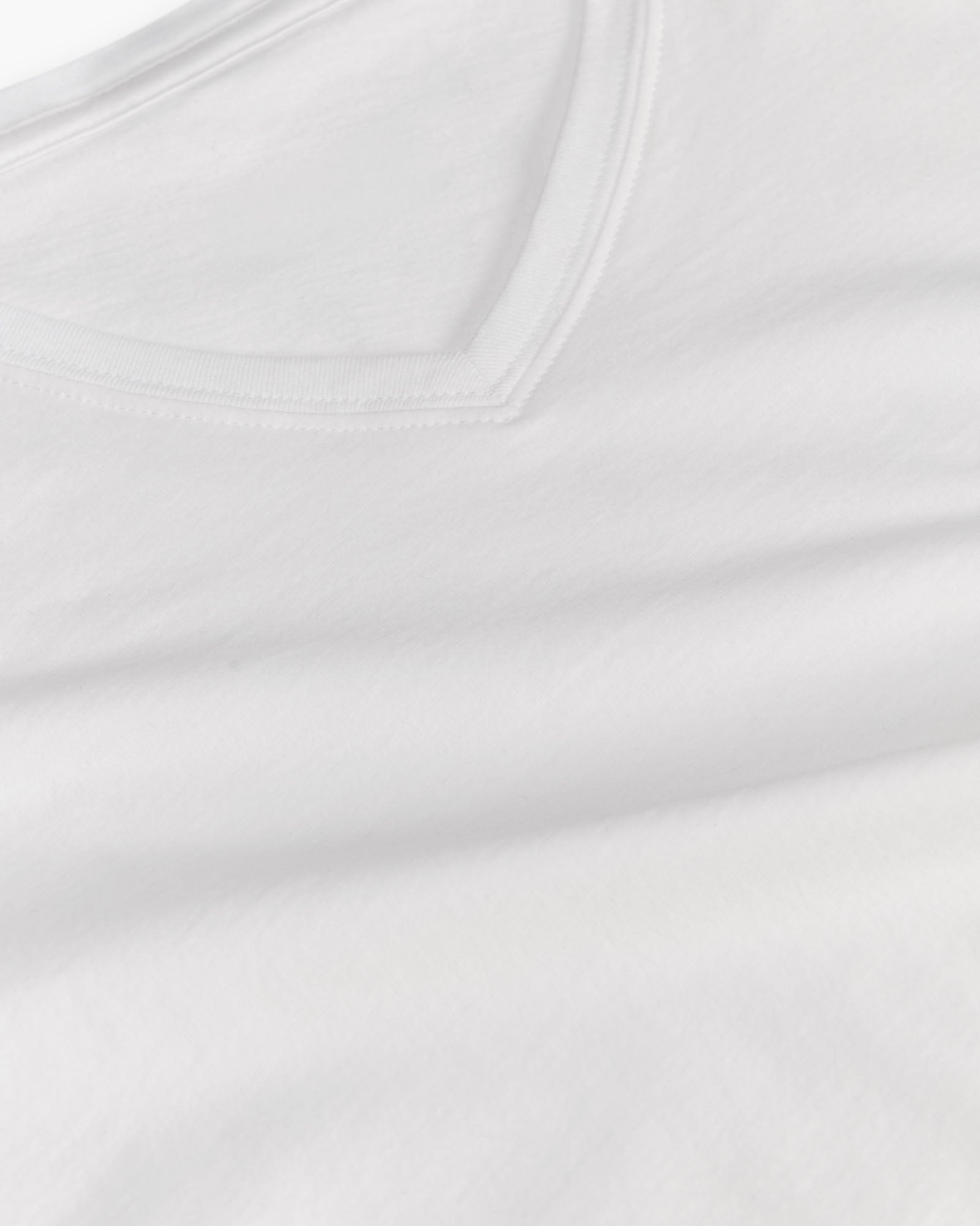 Classic Jersey V-Neck Tee - White
