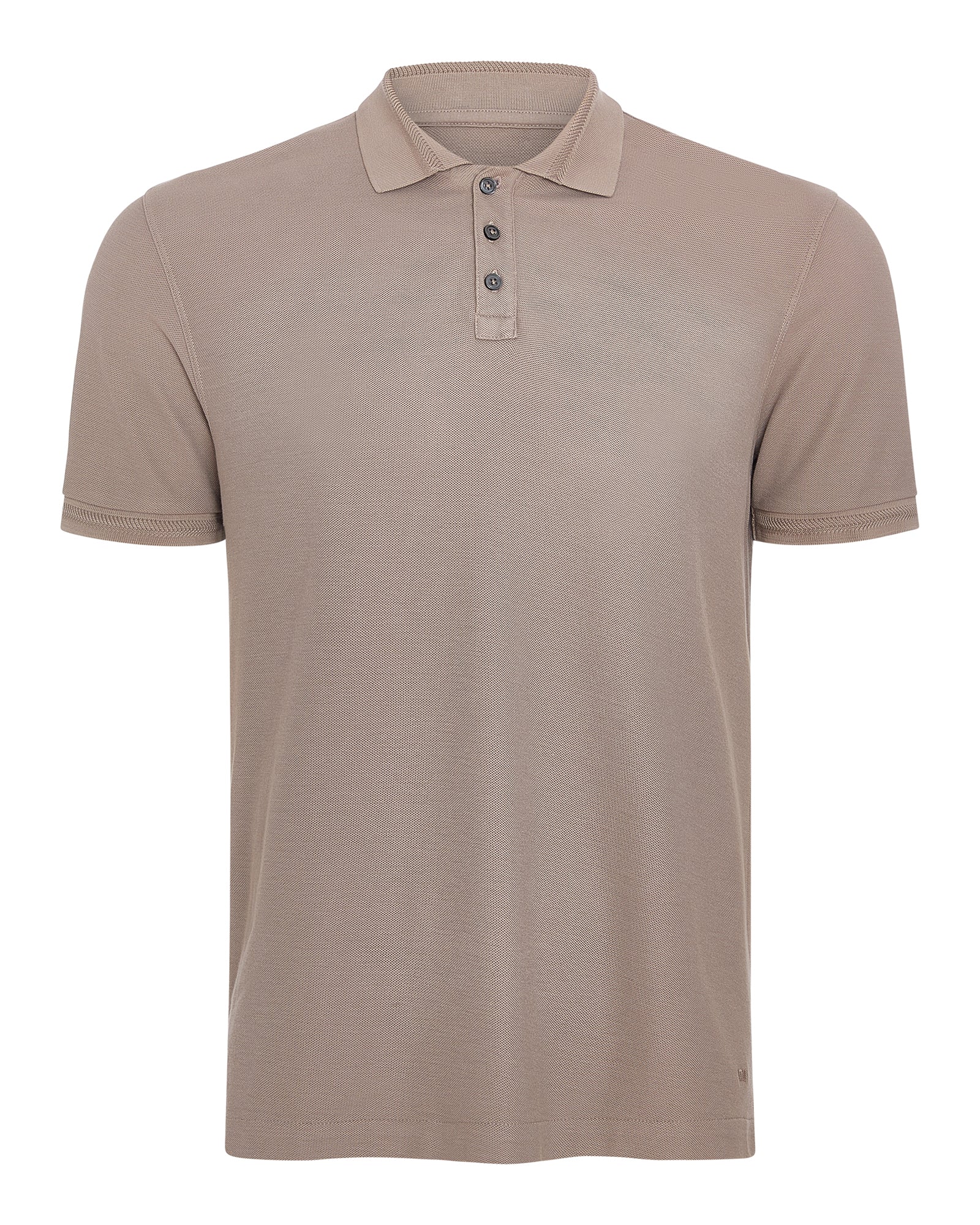 Pima Cotton Pique Polo - Faded Mocha