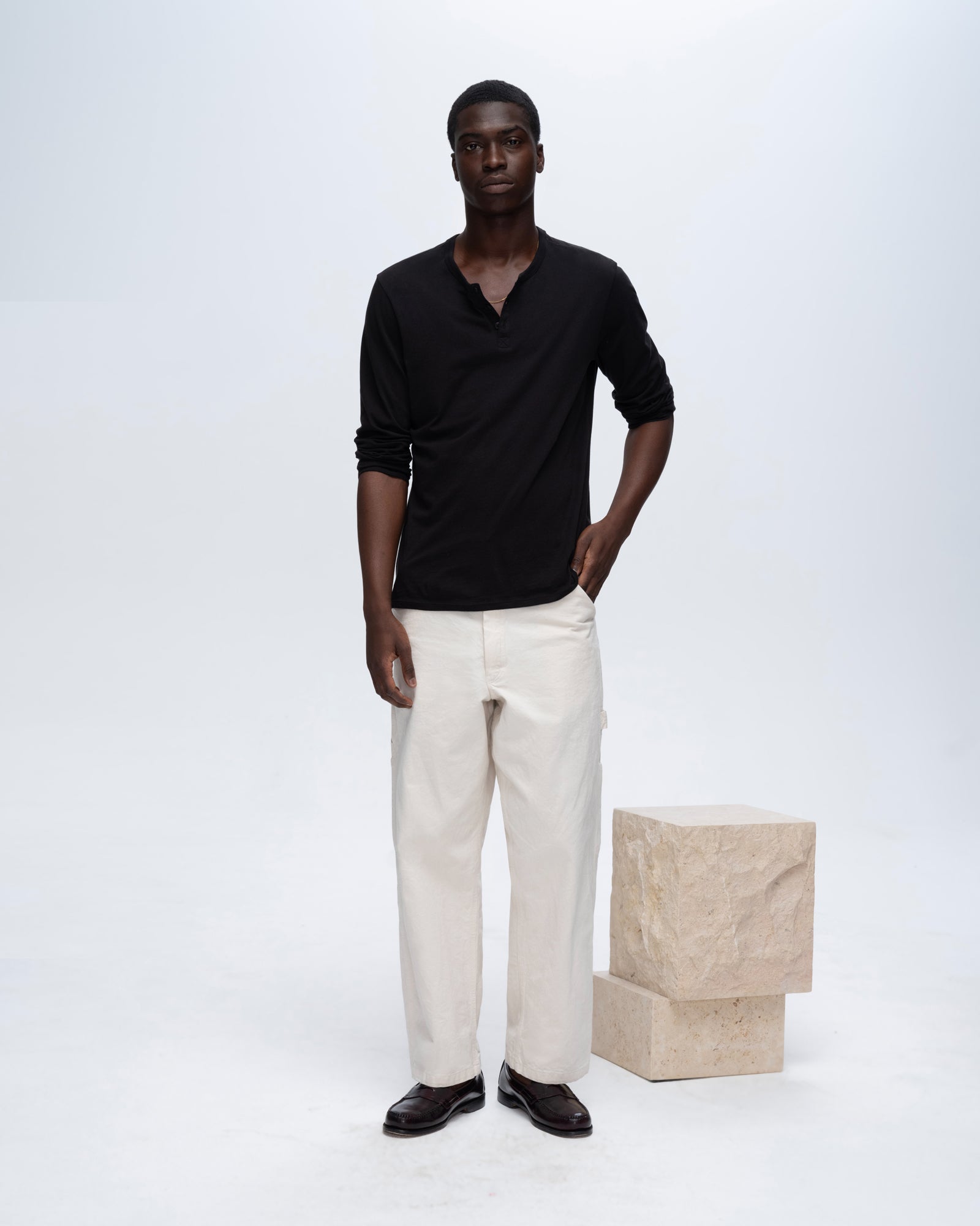 atm anthony thomas melillo CLASSIC JERSEY LONG SLEEVE HENLEY