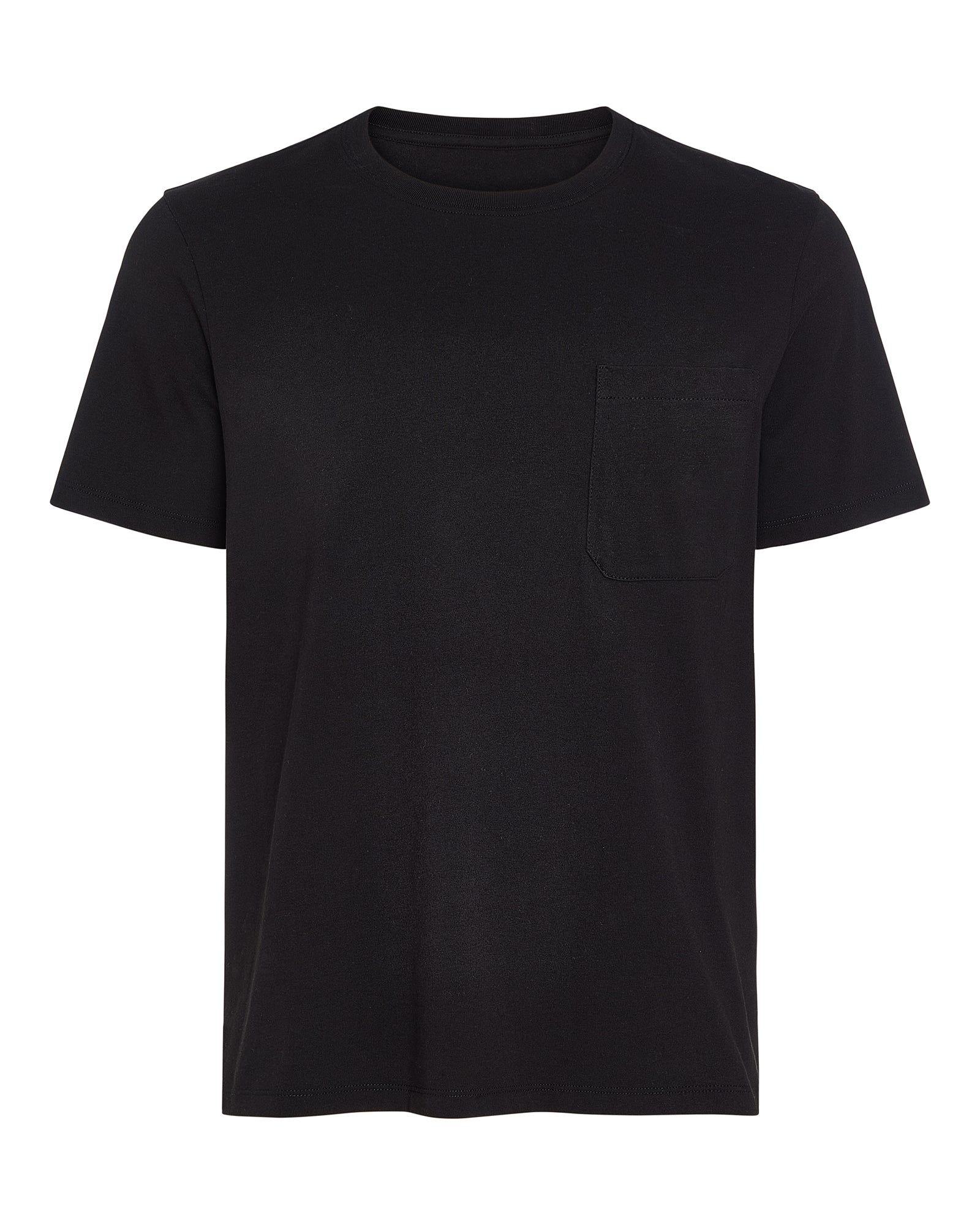 Heavyweight Jersey Crew Neck Tee - Black