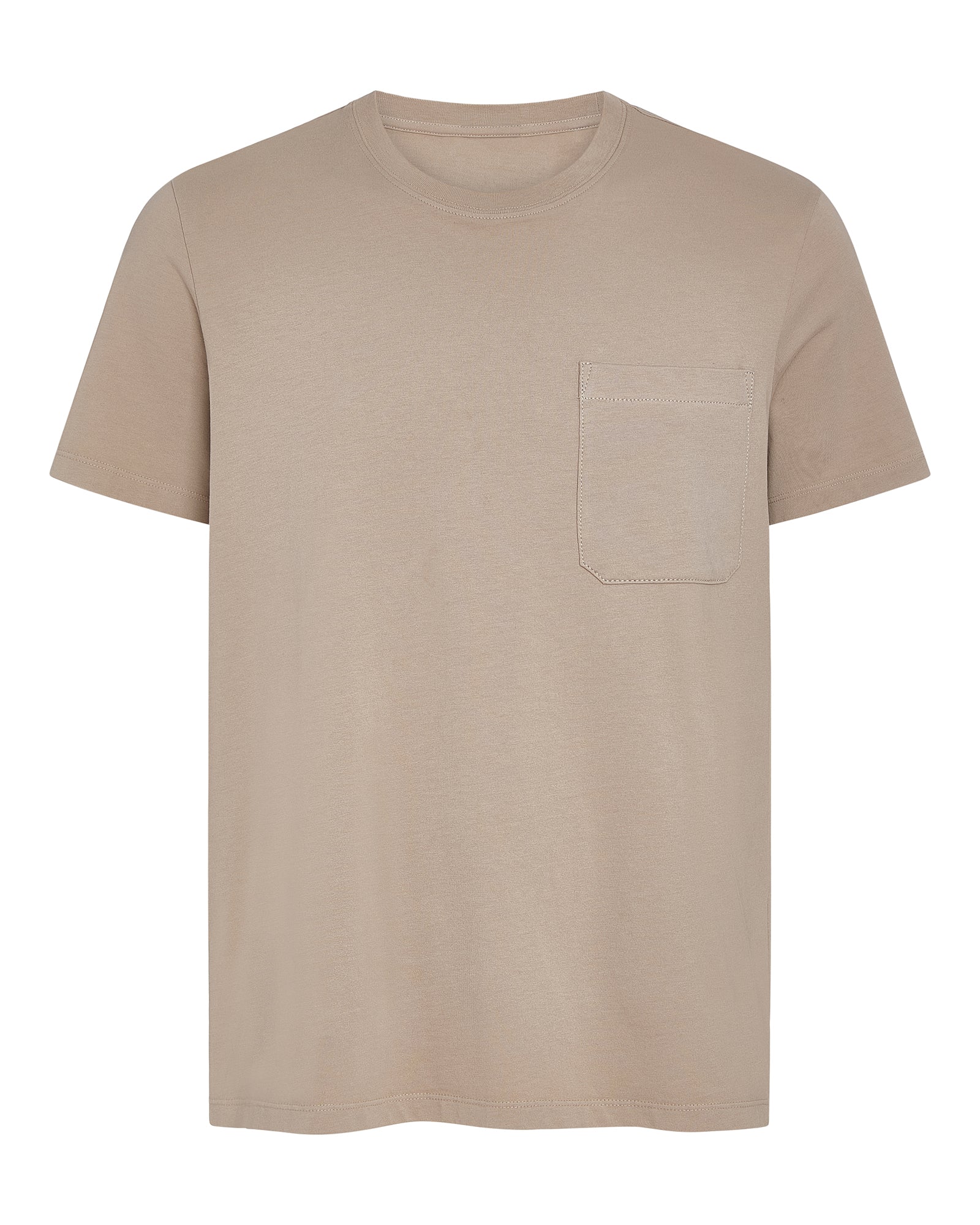 Heavyweight Jersey Crew Neck Tee - French Oak