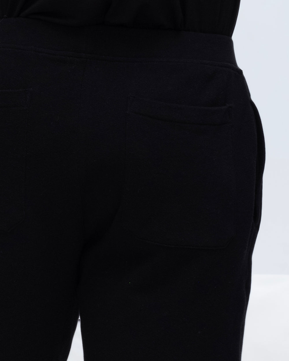 French Terry Pull-On Shorts - Black