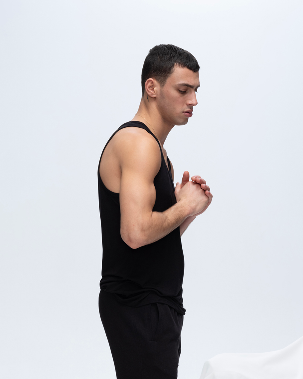 Modal Jersey Tank - Black