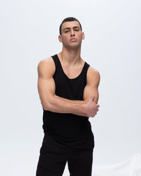 ATM Anthony Thomas Melillo Men's Modal Jersey Tank - Black