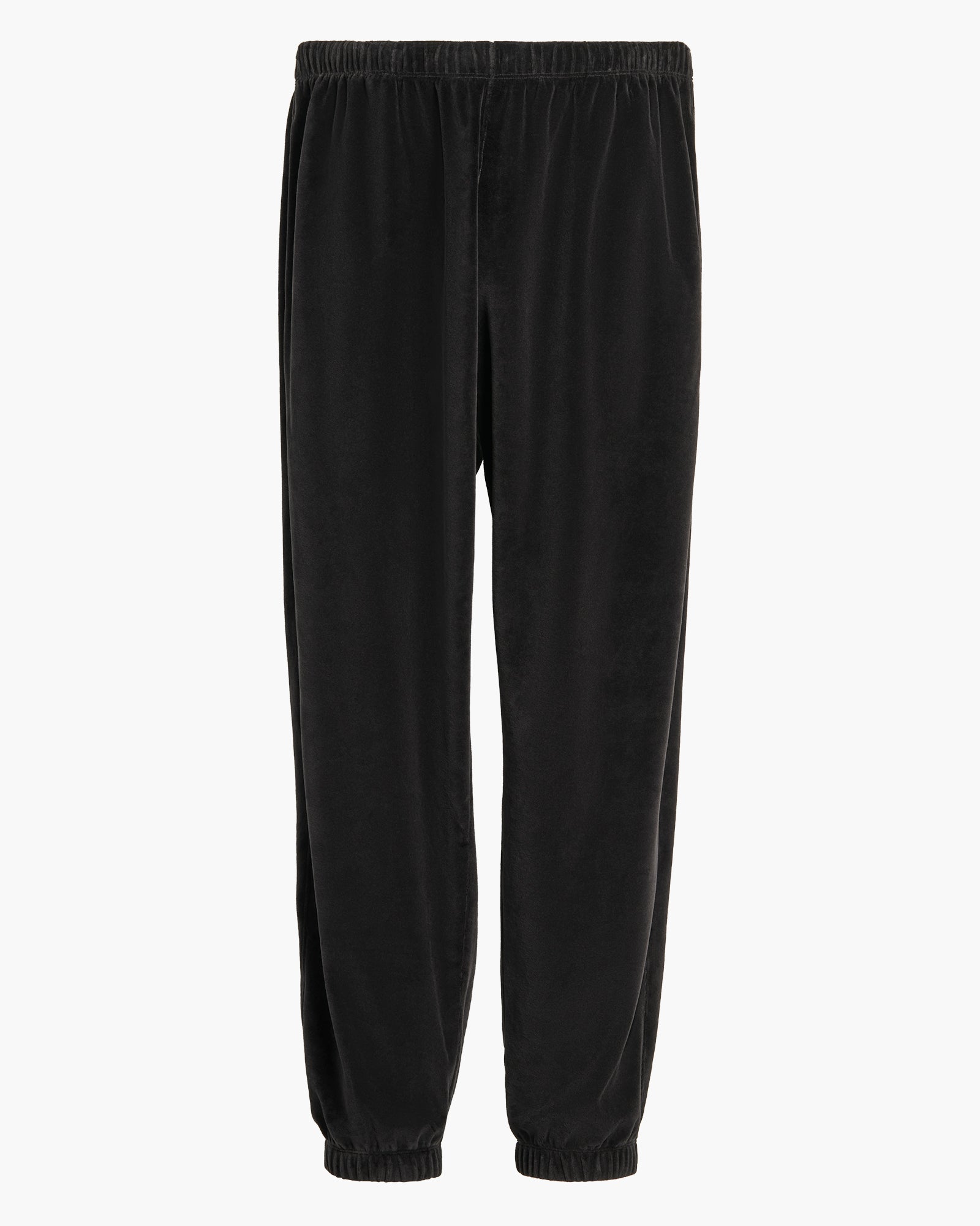 Velour Pull On Jogger - Black