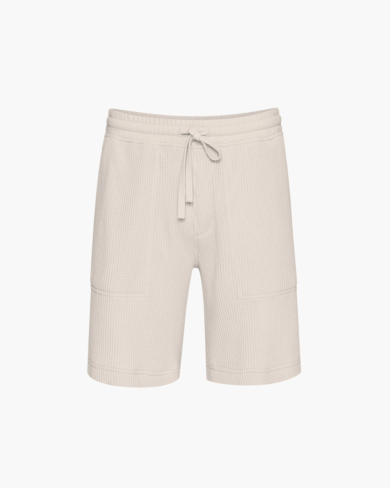 Waffle Patch Pocket Pull-On Short - Soft Beige