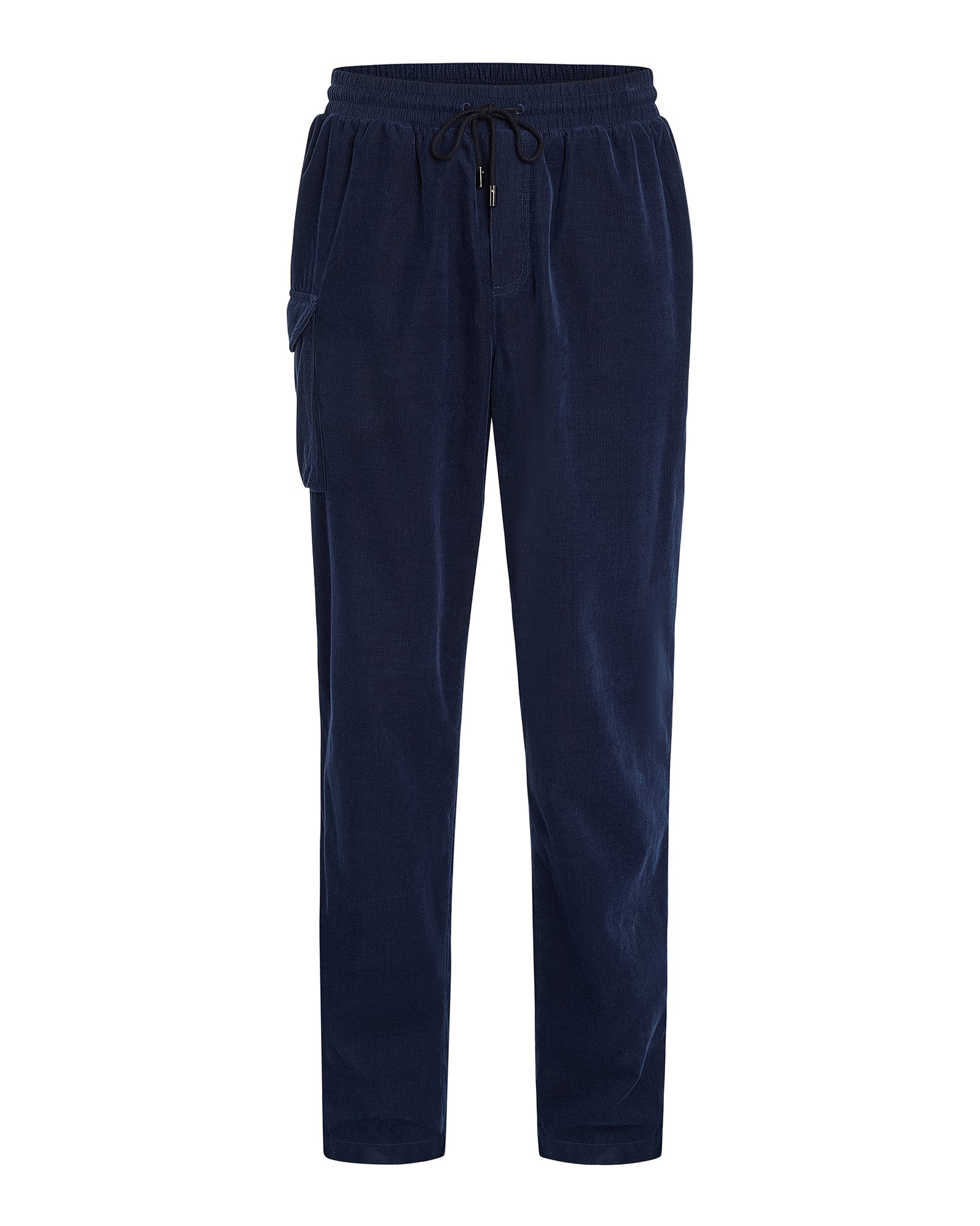 Corduroy Straight Leg Pant With Cargo Pocket - Midnight