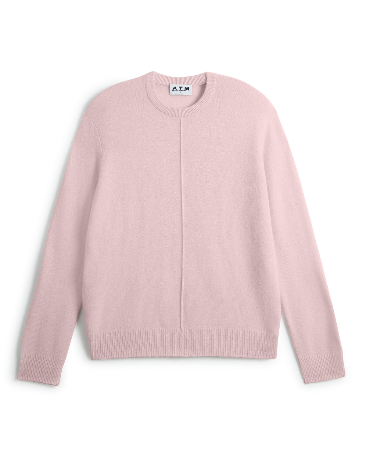 Cashmere Crew Neck Sweater - Powder Pink