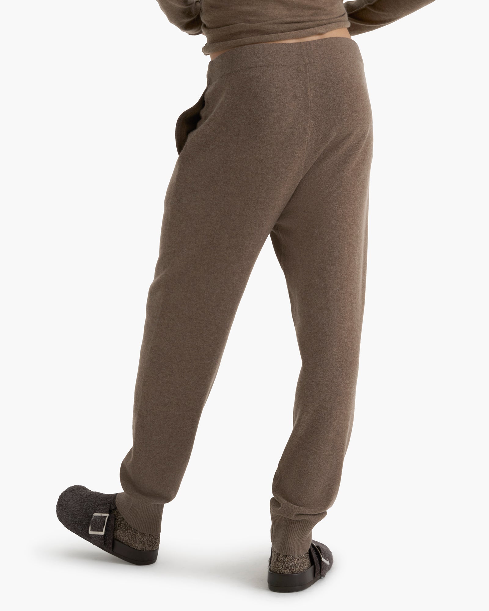 Cashmere Pull On Jogger - Faded Mocha