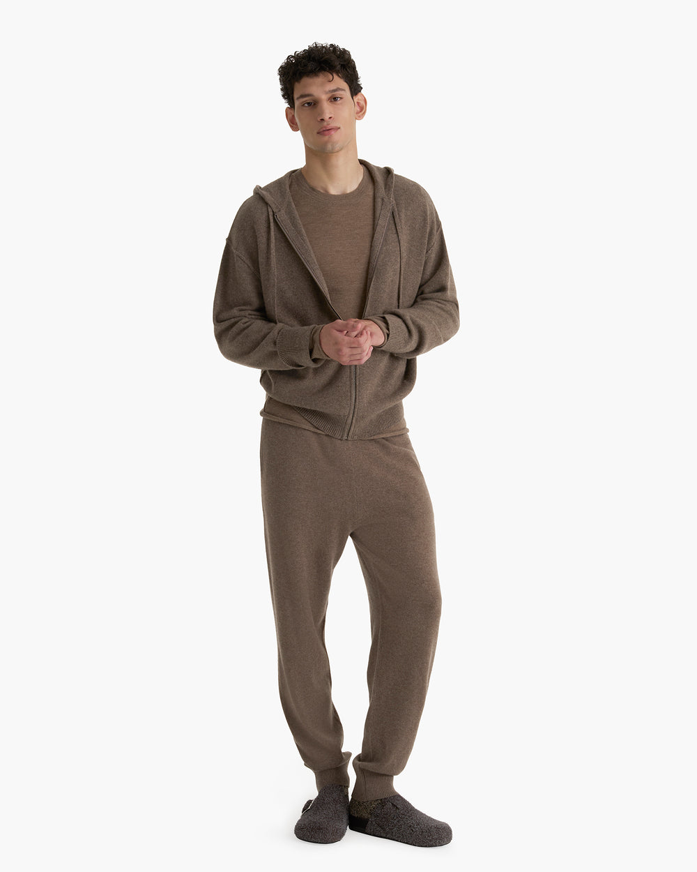 Cashmere Pull On Jogger - Faded Mocha