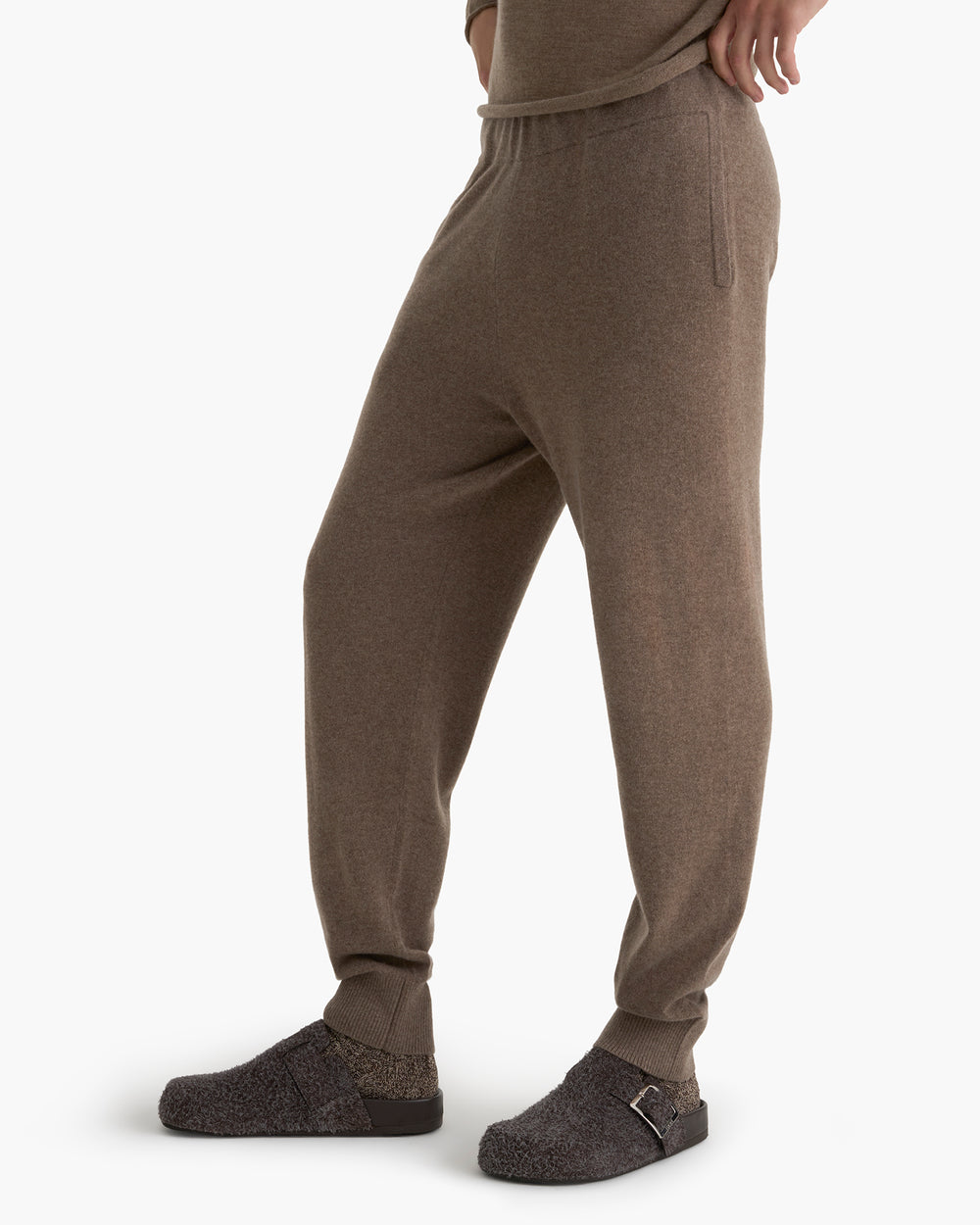 Cashmere Pull On Jogger - Faded Mocha